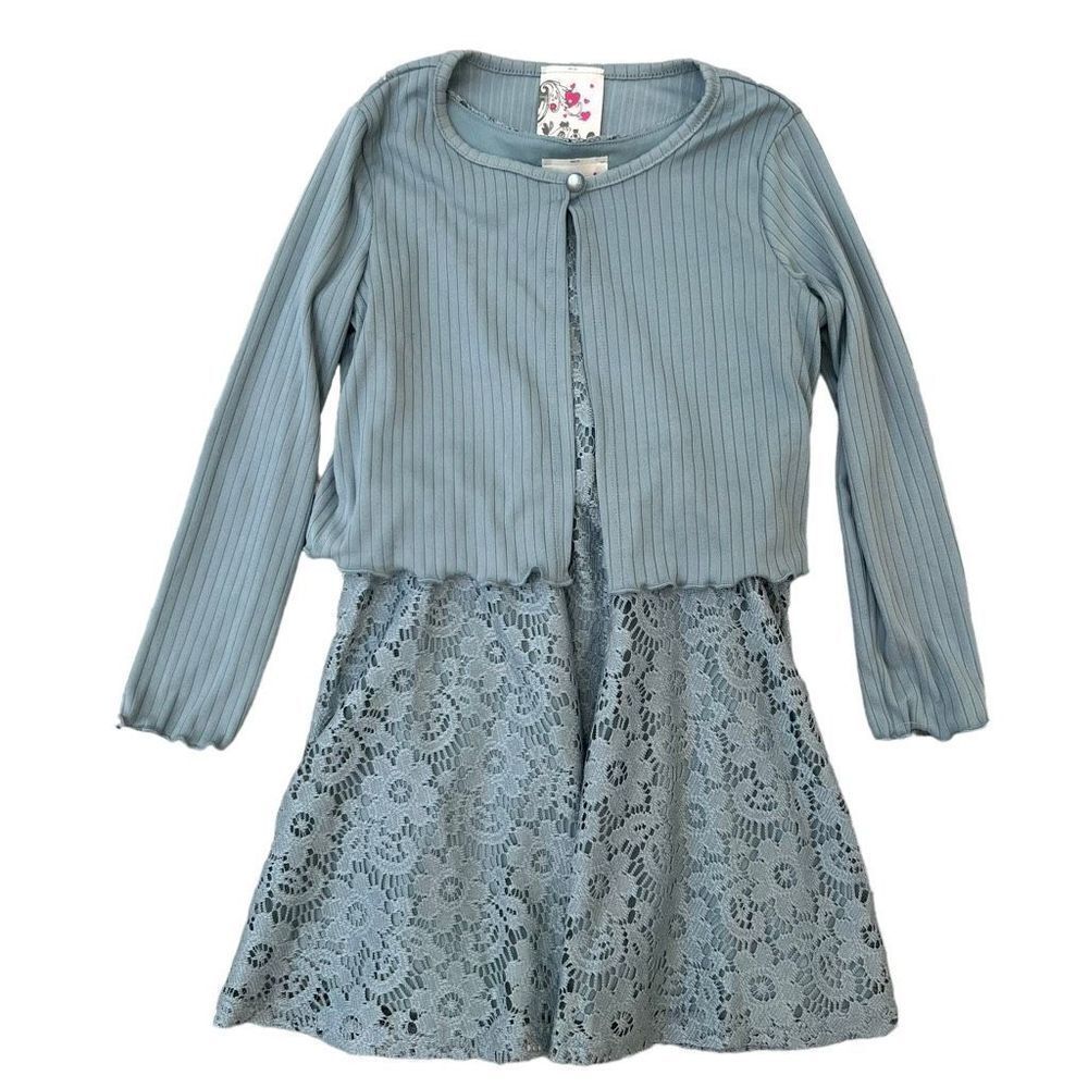 Lily Bleu 2 piece lace dress set size 4 NWOT